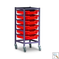 Single Trolley with Trays 725mm High