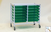 Laboratory Trolley with Double Column Storage