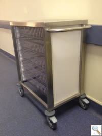 Stainless Steel Lab Trolley with Drawers