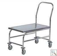 Stainless Steel Laboratory Flat Bed Trolley